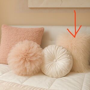 Simons Cream and Peach Pillow Collection